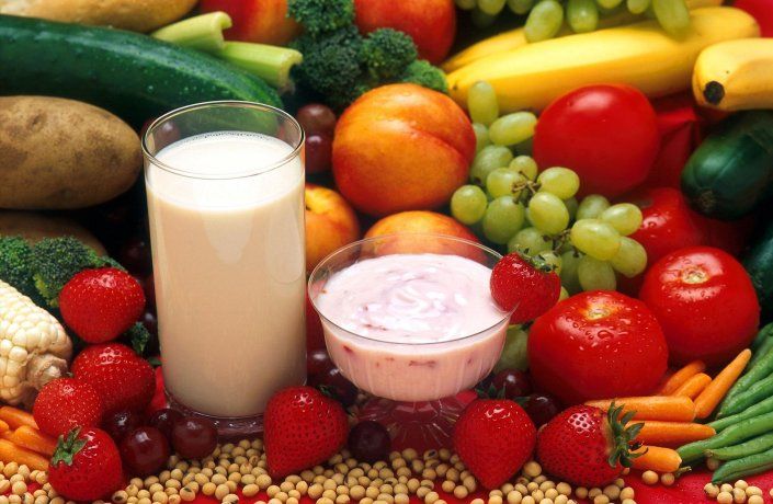 Alimentos saludables.