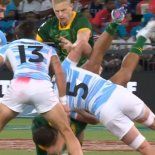 Un jugador de Los Pumas 7´s fue expulsado tras un duro tackle. Un jugador de Los Pumas 7´s fue expulsado tras un duro tackle.