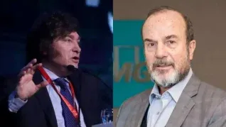 Javier Milei y Guillermo Ferraro.