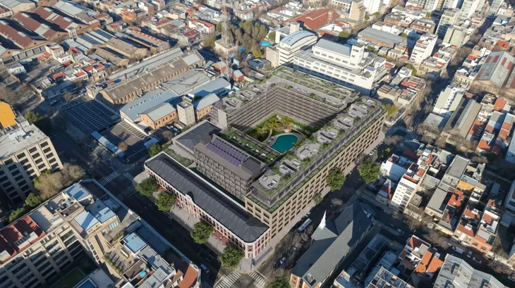 Render aéreo del proyecto que vendrá luego que culmine Casa FOA 2026 Render aéreo del proyecto que vendrá luego que culmine Casa FOA 2026