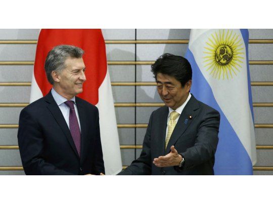 Mauricio Macri y Shinzo Abe (Imagen de archivo).
