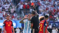 Enzo Fernández se fue expulsado del partido ante España.&nbsp;