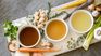 The broths offer large amounts of nutrients, depending on their ingredients. The broths offer large amounts of nutrients, depending on their ingredients.
