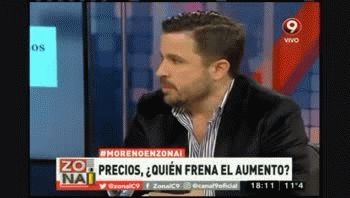 Moreno, sacado con un periodista, lo llamó idiota y lo invitó a pelear
