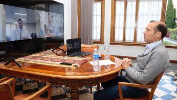 Videoconferenciad de Omar Gutiérrez y Matías Lammens.