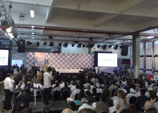 Salón antes de comenzar el discurso de la Presidente.