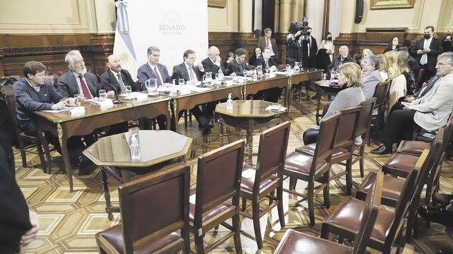 luz verde. Gobernadores K defendieron el proyecto y el oficialismo firmó dictamen, pese a ausencia opositora.